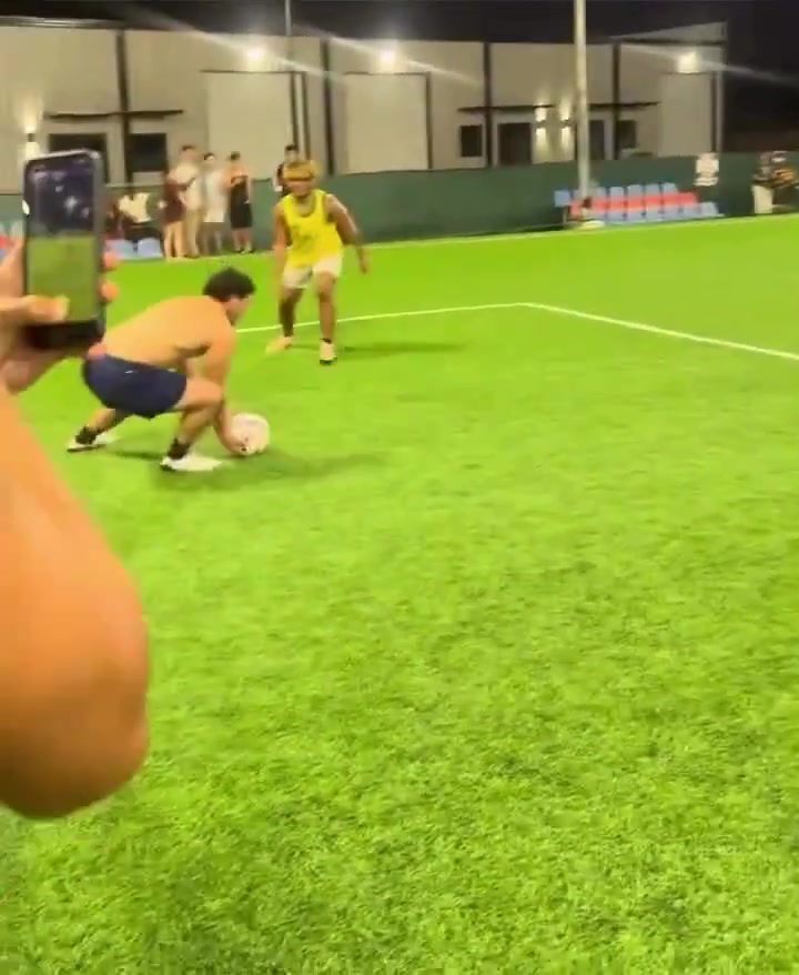 Victor Wembanyama had a scary slip during a friendly match of soccer yesterday