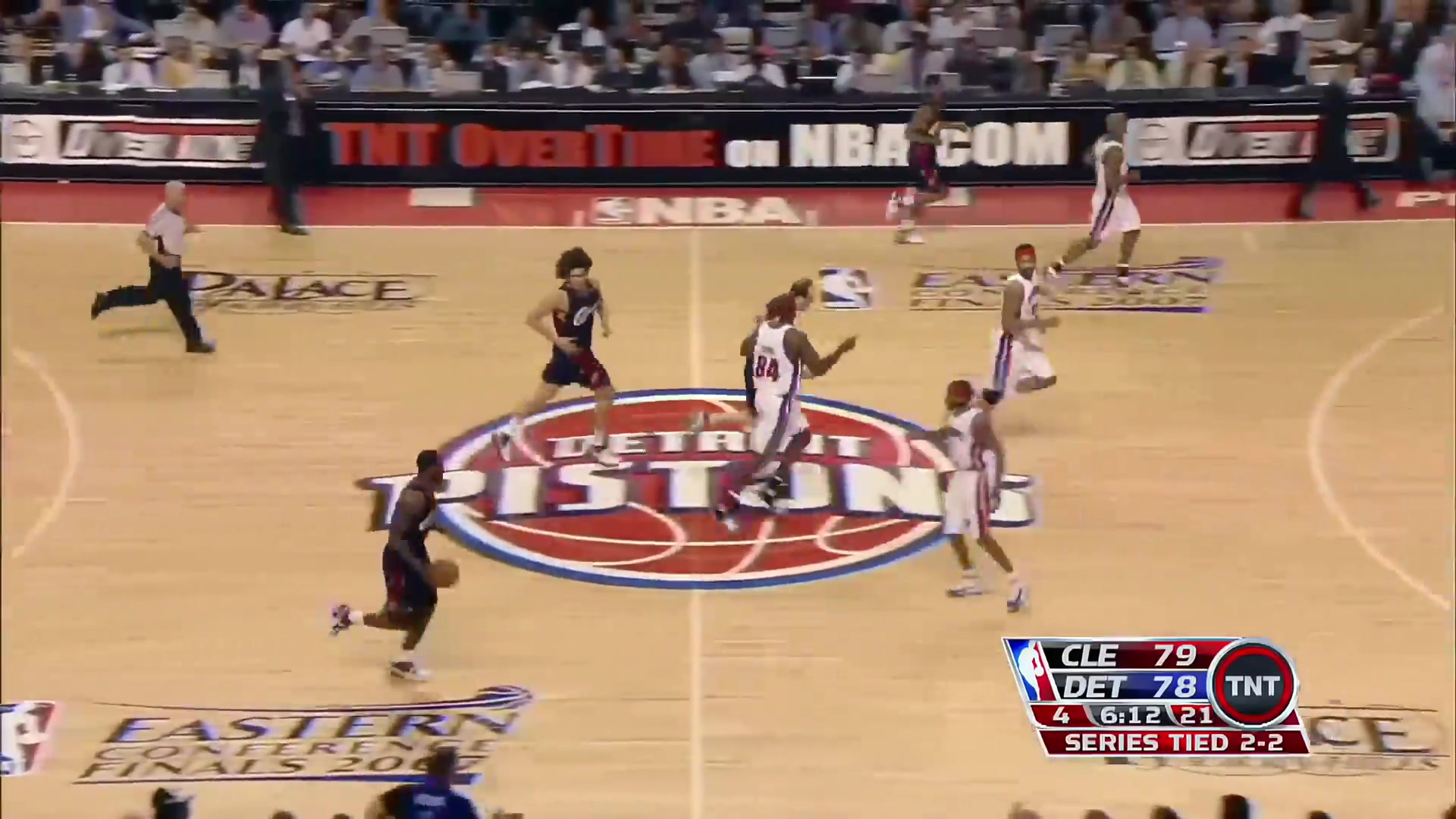 22 Year Old LeBron James Scores 25 Straight Points On The Road To Close Out Game Five Of The Eastern Conference Finals