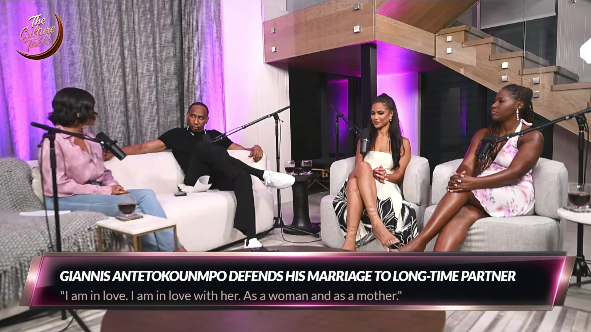 Stephen A Smith has something to say to people who question Giannis Antetokounmpo and his wife Anybody who is talking about his wife fck yall Thats that mans wife People cross lines You dont do that