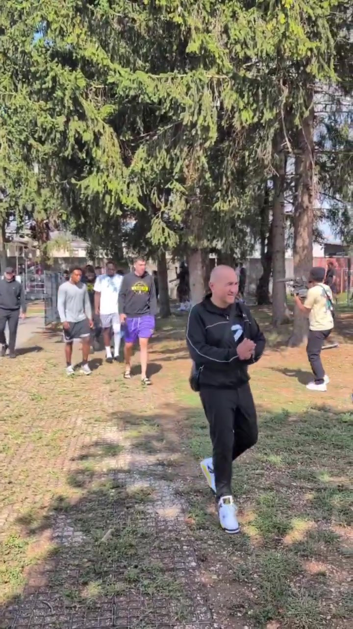 Luka Doni and the Lakers visited the court he grew up playing on in Slovenia