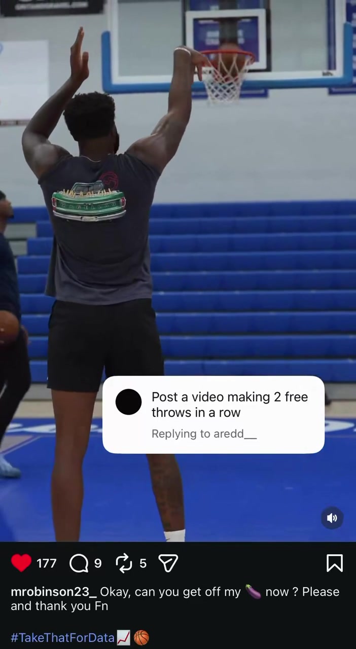 Mitchell Robinson shows the haters that he can make two free throws in a row