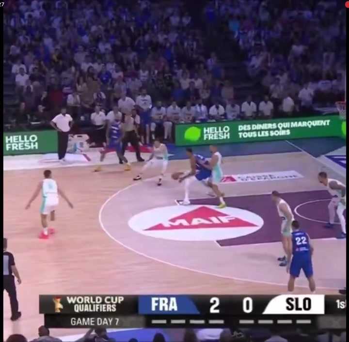 Wemby dropped 22 points in 21 minutes against Slovenia