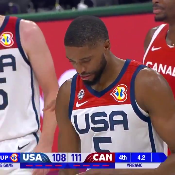 FIBA Three years later and we're STILL not sure how Mikal Bridges got this to drop