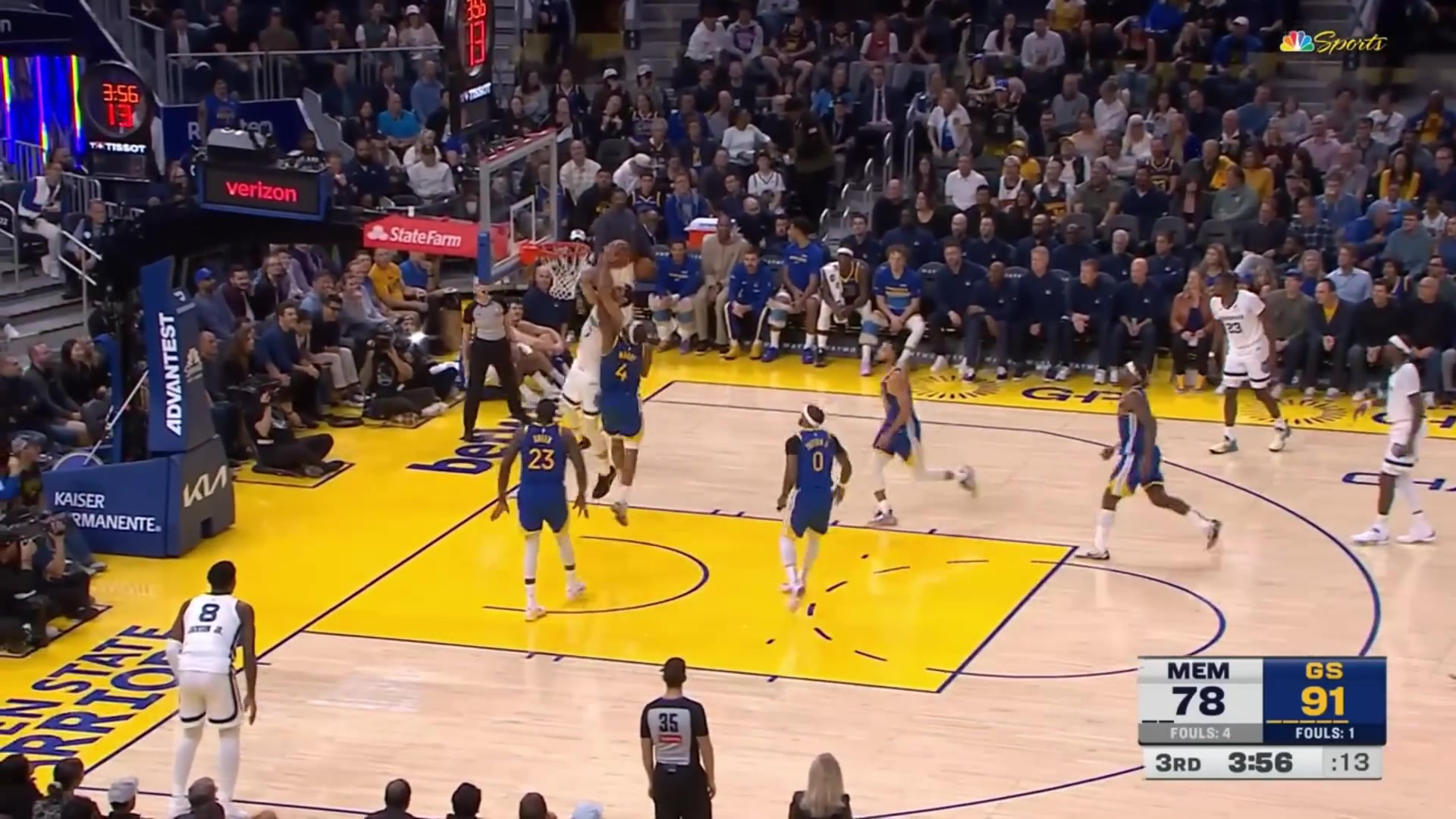 Draymond tells Jaren Jackson Jr to shut up after flagrant and trolls after missed FT'