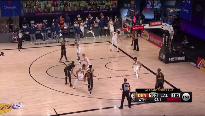 6 years ago AD hits a game winning three on Jokic to give the Lakers a 2-0 lead in the WCF