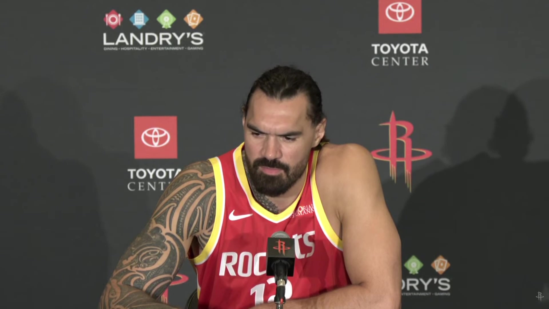 Steven Adams Yeah me and Fred VanVleet supporting each other texting here and thereWhat is the love thing Love language is sending like really inappropriate reels or m3mes to him so I send him so real rough stuff but it's all love - it's all love brother