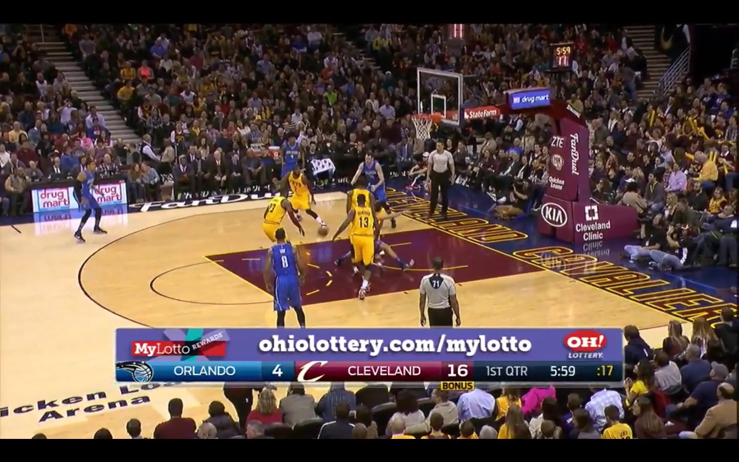 Kyrie and one feat. Cavs superfan