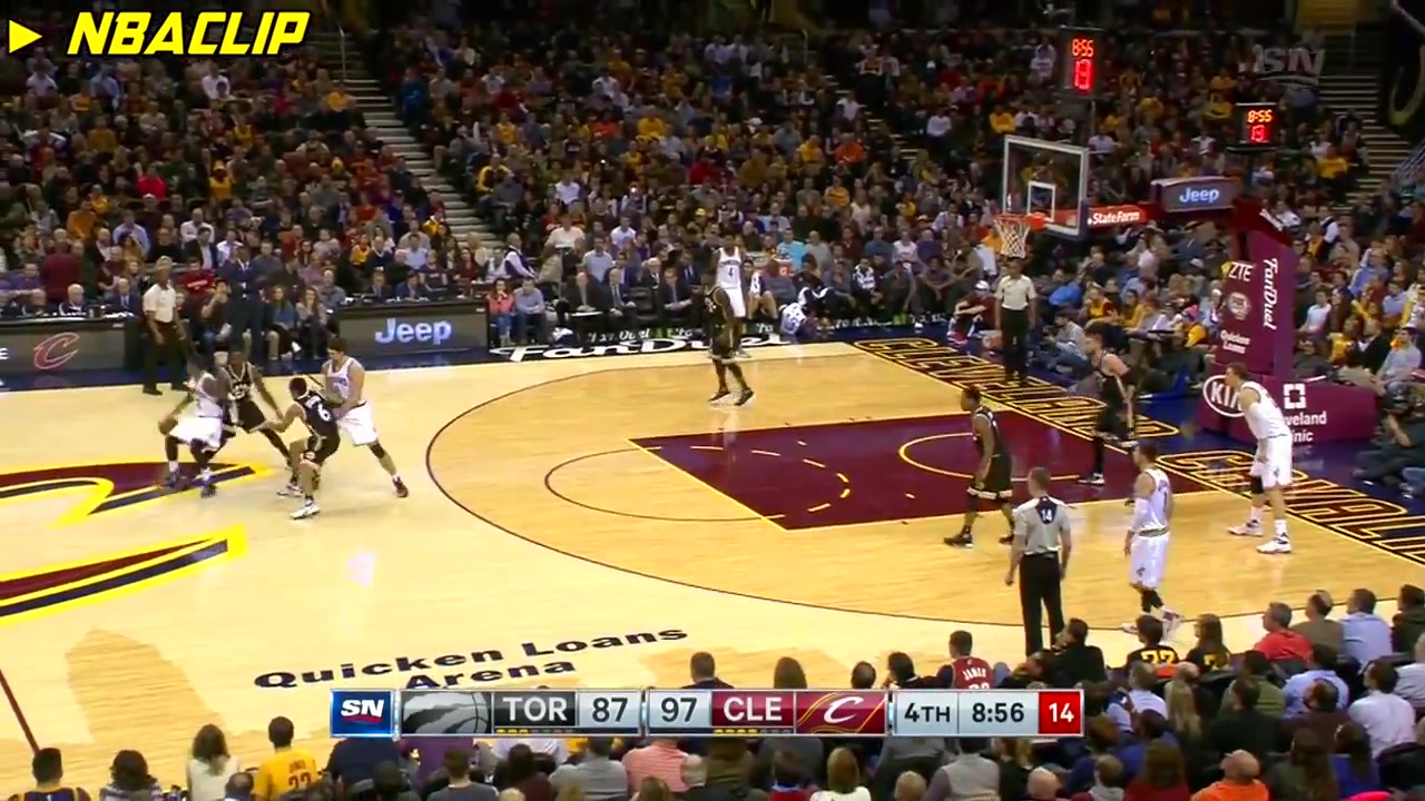 Kyrie with the Crossover and Spin... He appears to be feeling better
