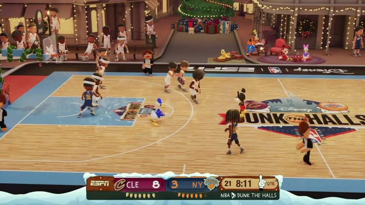 Mickey Mouse with no hesitation from 3 with a steal and fastbreak assist to Darius Garland with a replay