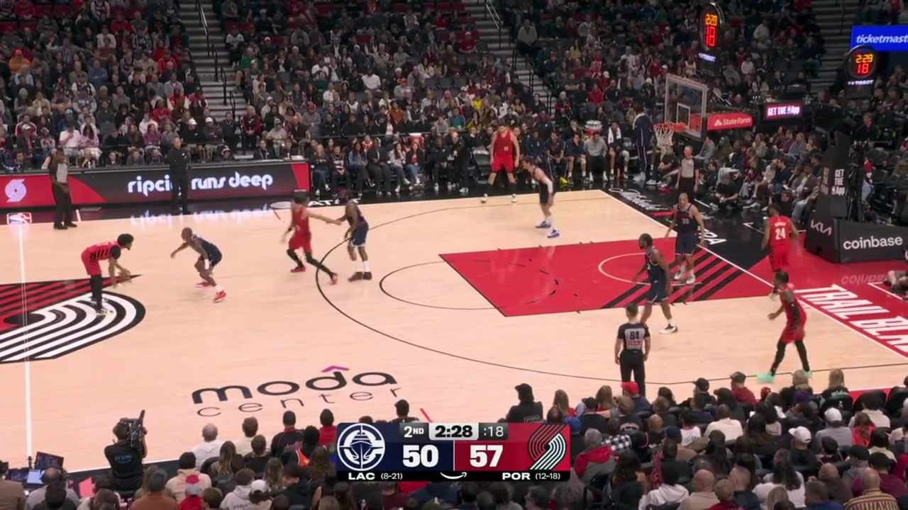 Toumani Camara with the putback dunk with replays