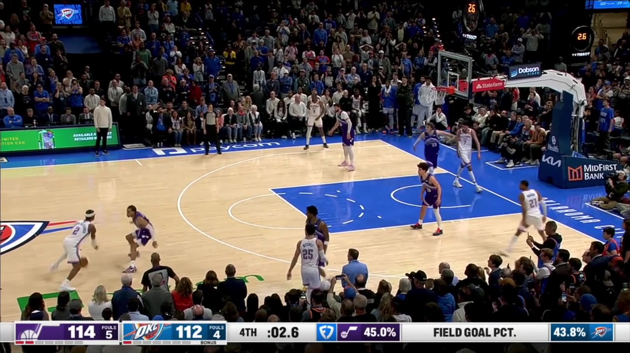 SGA Pulls Up From Midrange to Send the Game to OT buncha replays