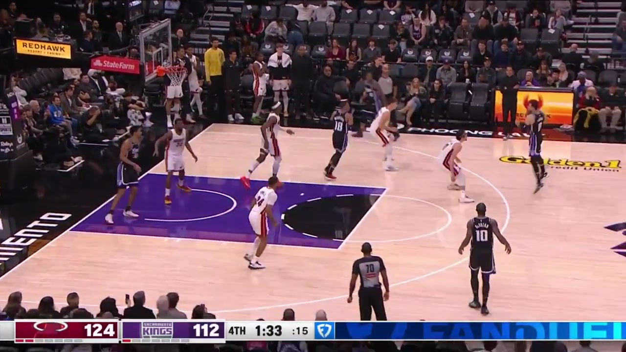 DeMar DeRozan hits Pelle Larsson in the neck and head area while going for the ball during Pelle's fastbreak layup attempt late in the 4th quarter with replays The foul was upgraded to a flgrant-1 upon review