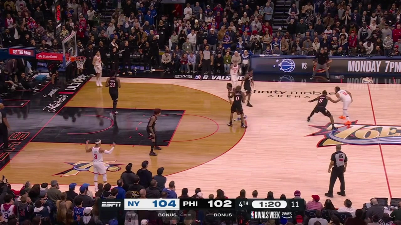 OG Anunoby with a big clutch corner 3 and then the assist for the corner 3 by Landry Shamet with a replay