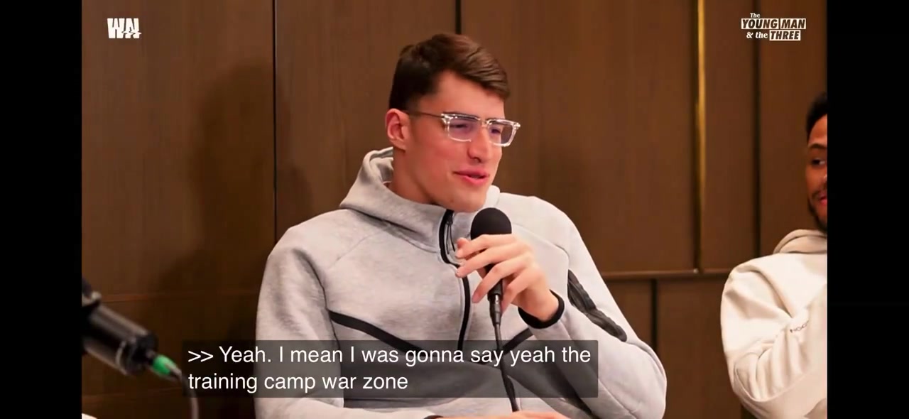Luka Garza on the warzone drill the Celtics had to do in training camp where they played almost nonstop fullcourt 1-on-1 Just one of the craziest experiences of my life