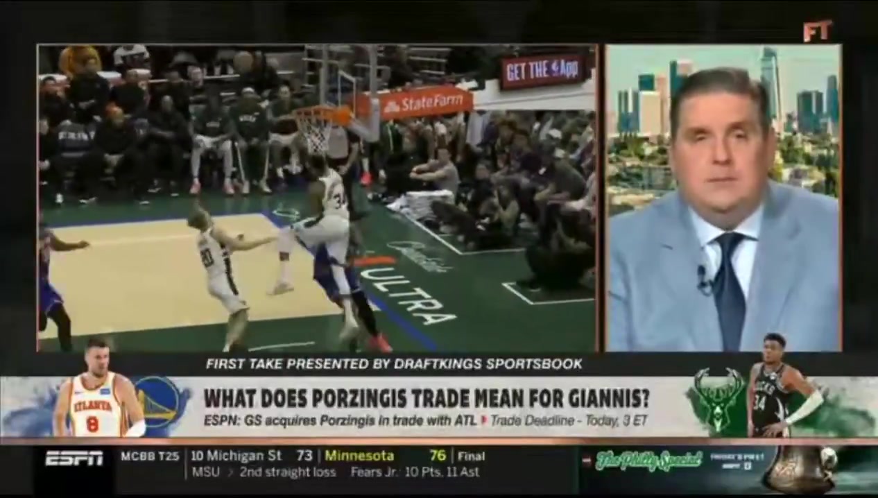 Windhorst Golden State has moved on Minnesota who was also very aggressively trying to get Giannis they have also moved on So you can tell Minnesota and Golden State are not getting Giannis the Miami Heat are still out there The Heat are still trying to make moves to improve their offer