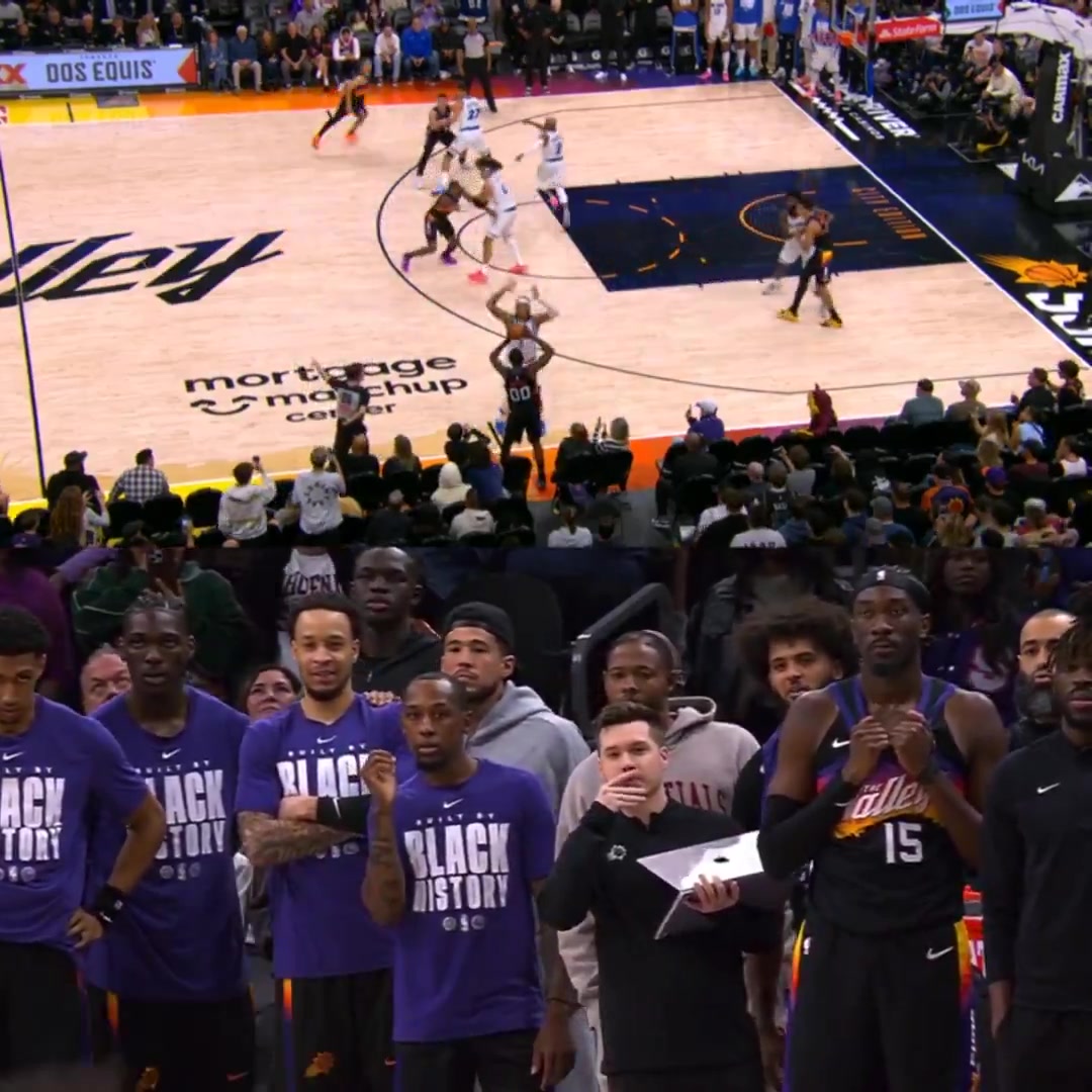 This collective reaction from the Suns bench after Jalen Green hit the game-winning buzzer-beater