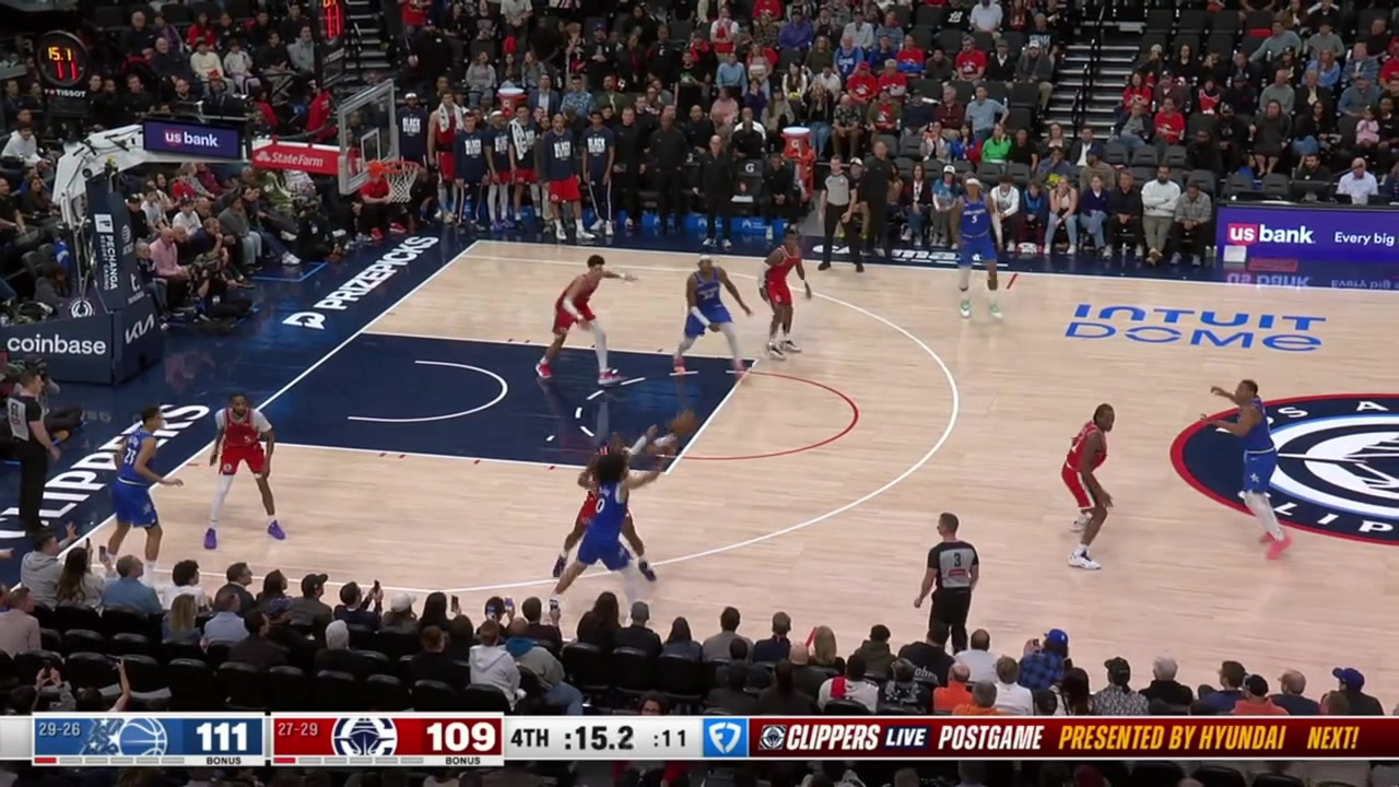 Yanic Konan Niederhuser with a great clutch chasedown block on Desmond Bane and Kawhi Leonard finds Bennedict Mathurin for the potential game-winning 3 but he misses with replays Magic win