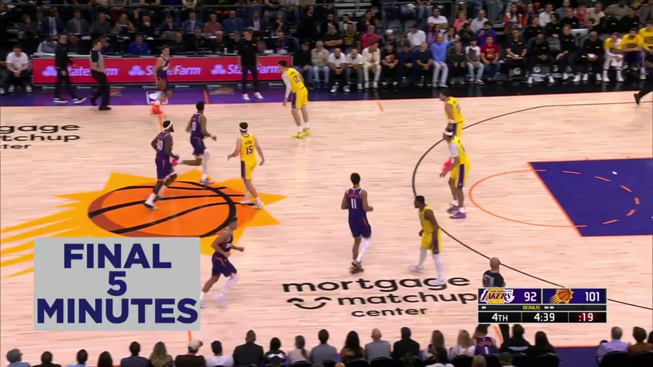 Marcus Smart REJECTS Oso Ighodaro dunk attempt and Luka Doncic scores the And-1 at the other end to keep the Lakers in the game with a replay
