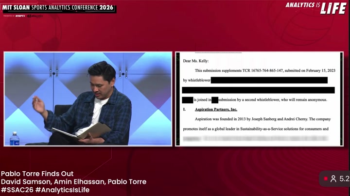 Pablo Torre reveals the official complaint from the Aspiration whistleblower Nicole Creola Kelly who in her official complaint to the US government cited the claim that the Clippers were using Aspiration to illegally pay Kawhi Leonard