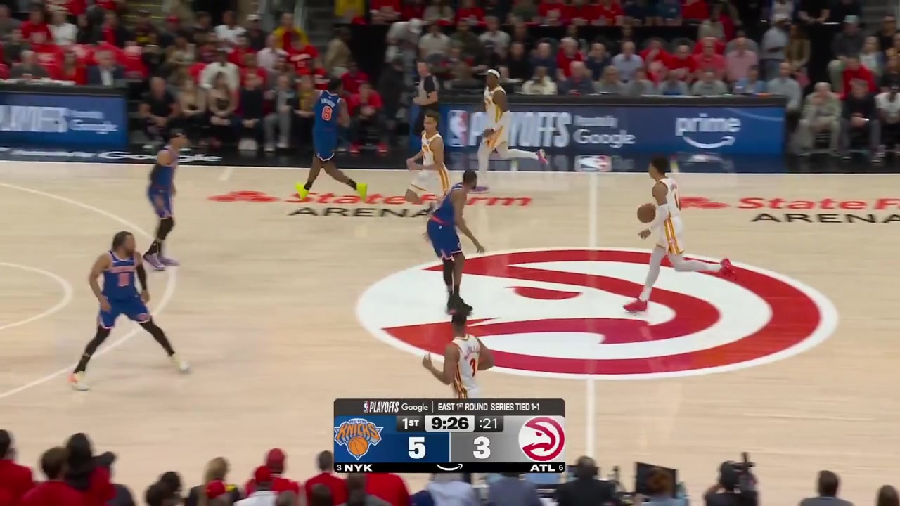 Dyson Daniels full highlights vs New York Knicks 109-108 W - Game 3 - First Round of the 2026 NBA Playoffs8 Points on 37 FG 429 12 from 3 12 FT 13 Rebounds 3 Off Rebs 6 Assists 5 TOV 3 Steals 1 Block 1 PF and a - of 4 in 3326 minutes played