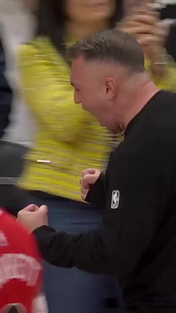 Darko Rajakovic pumped after game 4 win vs Cavaliers