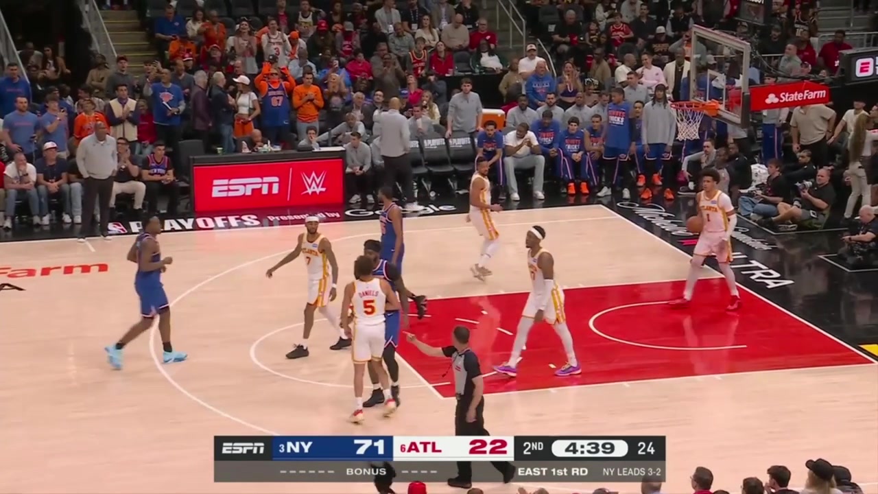 OG Anunoby makes it a 50- point game and a fight breaks out