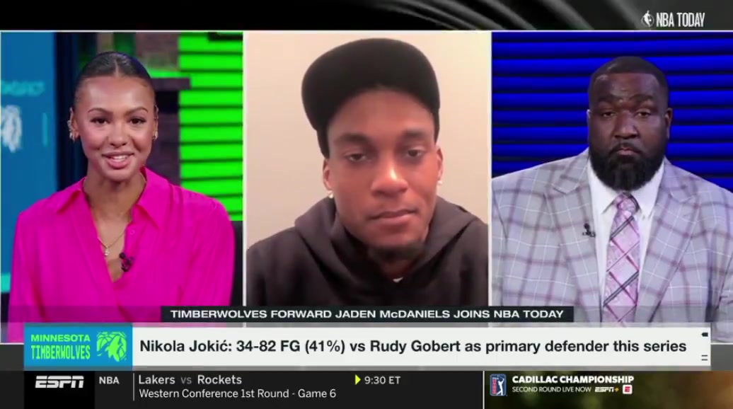 Jaden McDaniels on calling Nuggets-Wolves a rivalry I dont know if we can anymore after we beat them 2-3 times