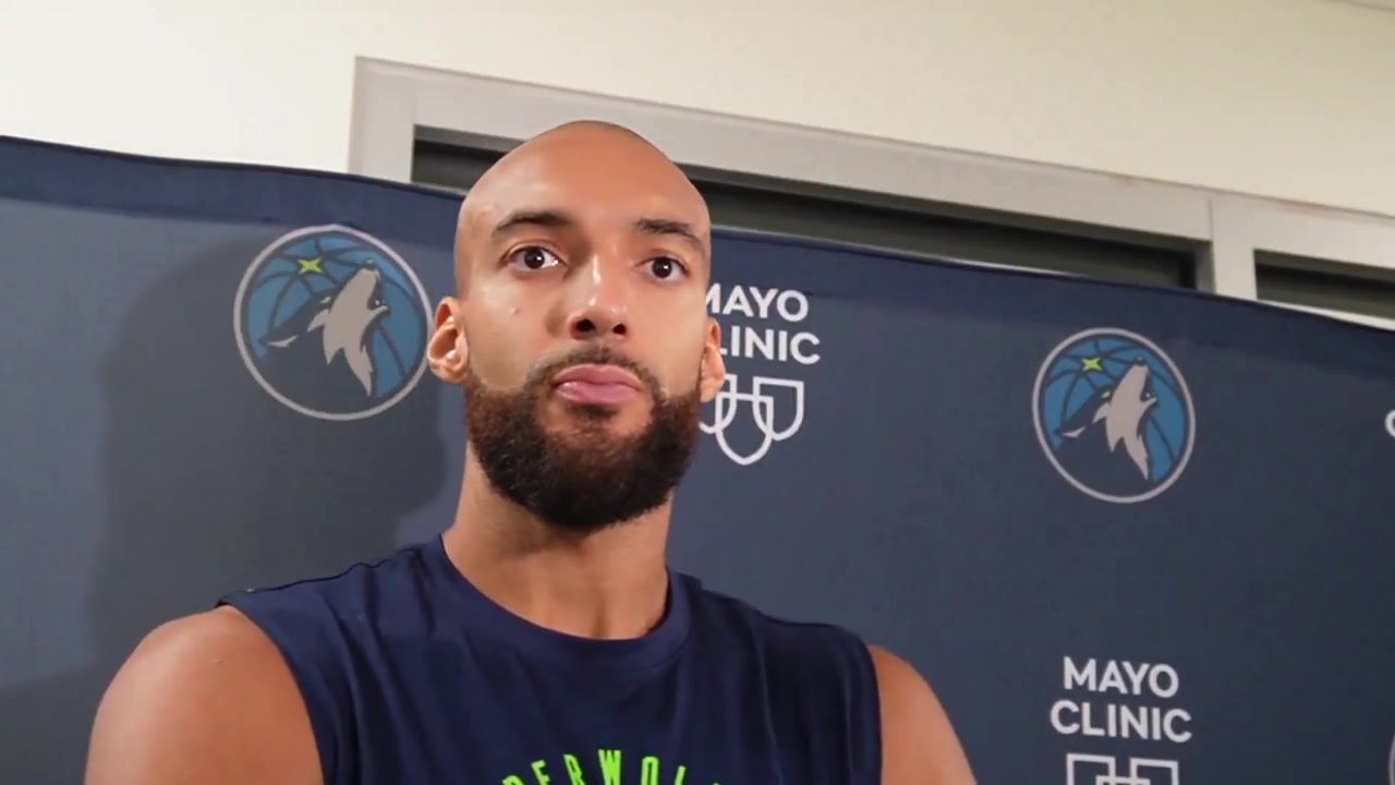 Rudy Gobert A few weeks ago Victor Wembanyama asked me what kind of filter I had in my house It just tells you how his mind is Reporter Anthony Edwards hasn't asked you about water filters Rudy Gobert Not yet I pray for that day