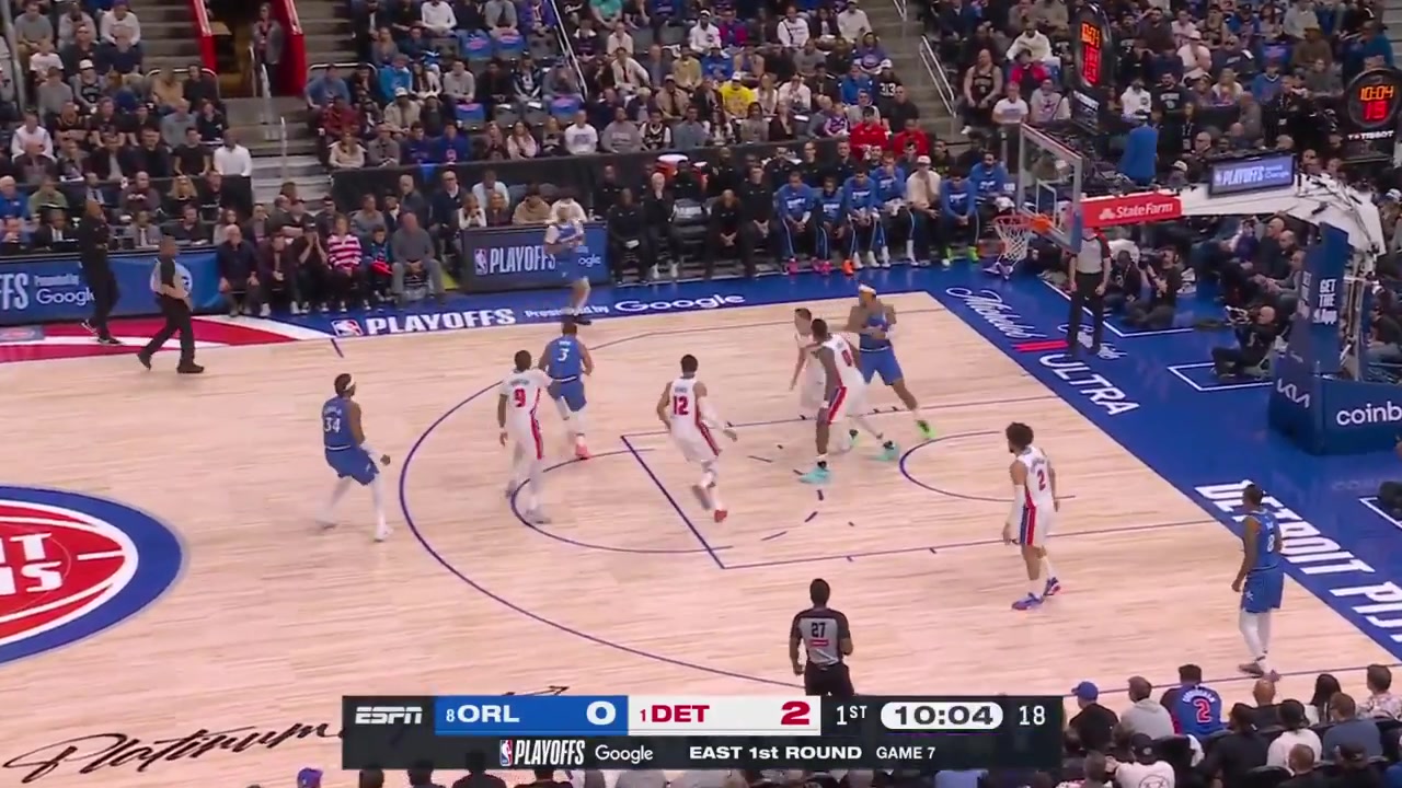 Paolo Banchero full highlights vs Detroit Pistons today 94-116 L - Game 7 - First Round of the 2026 NBA Playoffs38 Points on 1425 FG 560 47 from 3 571 68 FT 750 9 Rebounds 2 Off rebs 6 Assists 5 TOV 1 Block 4 PF and a - of -18 in 4154 minutes played