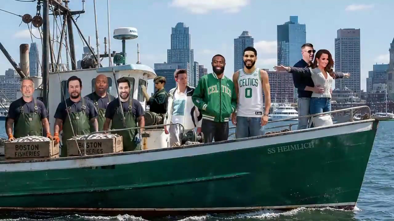 Inside the NBA reveals their Gone Fishing graphic for Boston