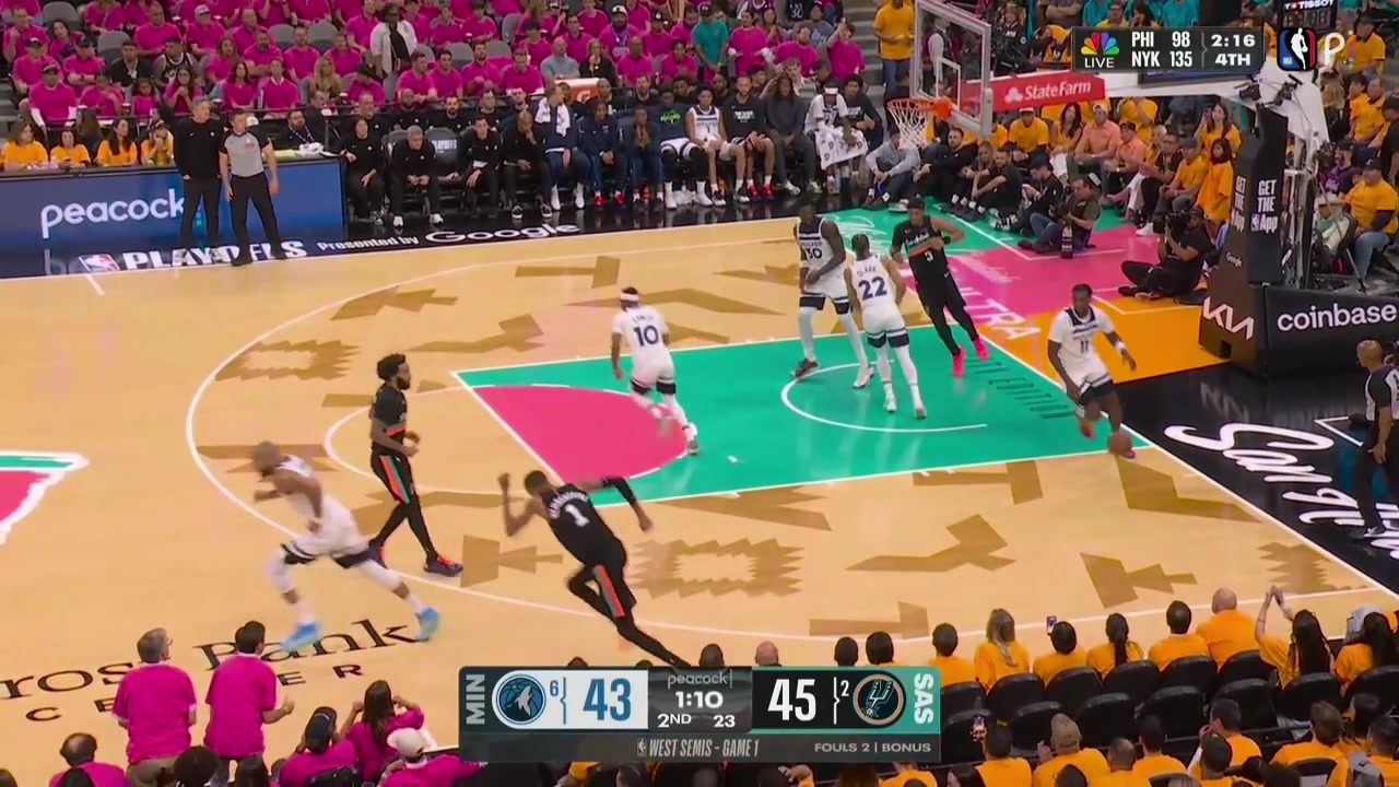 Naz Reid casually scores one over Wemby