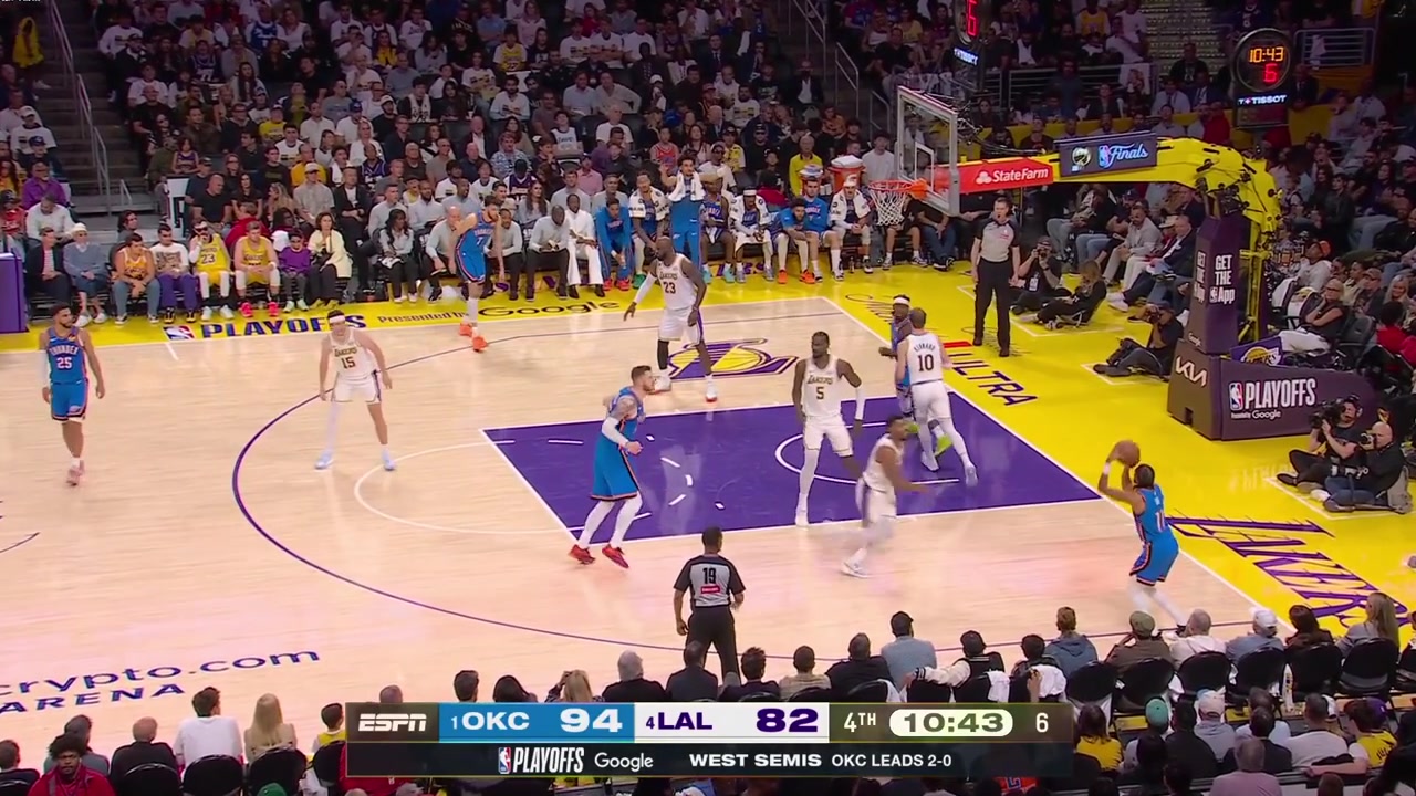 LeBron James grabs a rebound and gets fouled at the other end going to shoot his first free throws of the gameHe converts both shots to give him 16 points
