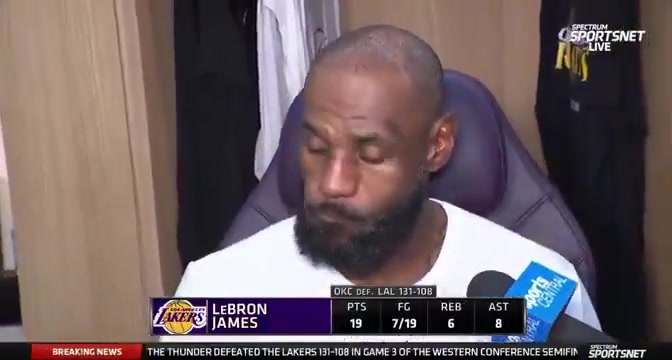 LeBron asked if this Thunder team compares to the 90s Bulls and 17-18 Warriors - They're pretty damn good from top to bottom They don't let their foot off the gas