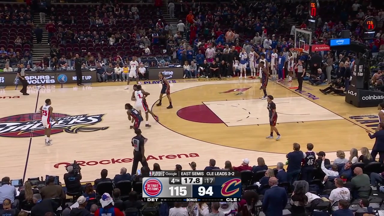 The final moments of game 6 - Cavaliers vs Pistons - Eastern Semifinals - 2026 NBA PlayoffsThings heat up with 03 seconds remaining the refs make a wise decision not to review it for a hostile act and Paul Reed demonstrates his various handshakes with his teammates