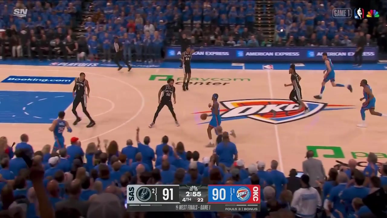 Lowlight Another missed three-pointer by Shai Gilgeous-Alexander
