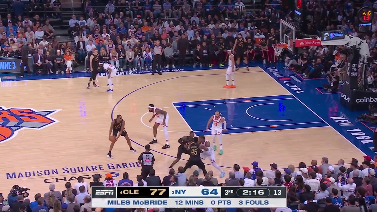 Donovan Mitchell scores the layup as another Mitchell is called for the goaltendingThe Cavs Hack-A-Mitch and Robinson misses both free throws going 16 from the charity stripeDonovan soars to grab a rebound with one hand with a replay