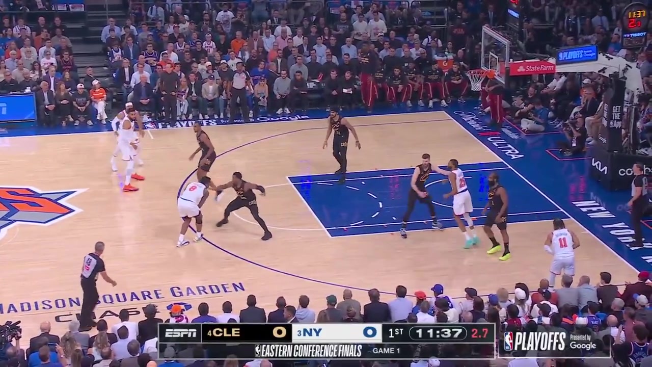 Evan Mobley full FOOTAGE vs New York Knicks 104-115 L in OT last night - Game 1 - Eastern Conference Finals - 2026 NBA Playoffs15 Points on 616 FG 375 28 from 3 12 FT 14 Rebounds 1 Off Reb 3 Assists 3 TOV 3 Blocks 2 PF and a - of -6 in 4009 minutes played