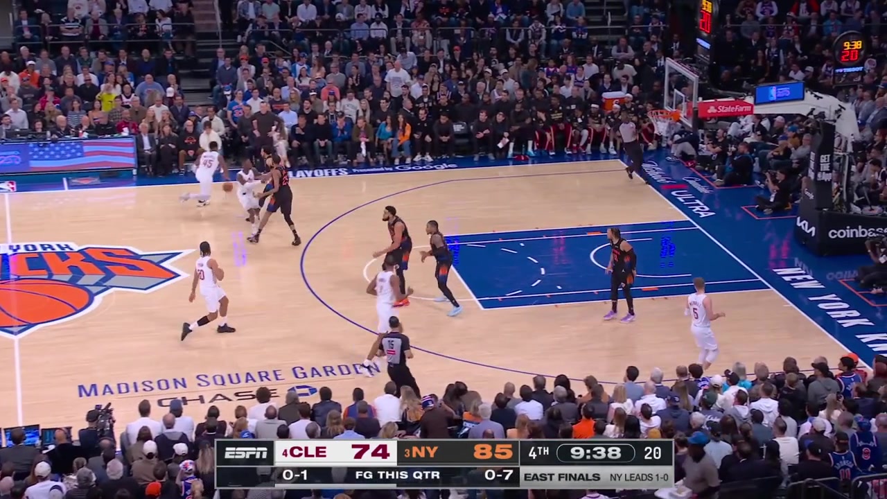 Landry Shamet is called for his 4th foul in 11 minutes playedThe Knicks with their 4th foul in the 4th quarter with 936 minutes remaining in regulation putting the Cavaliers in the bonus early