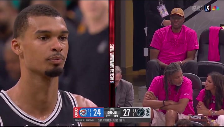 Spurs Twin Towers in the house for Game 3