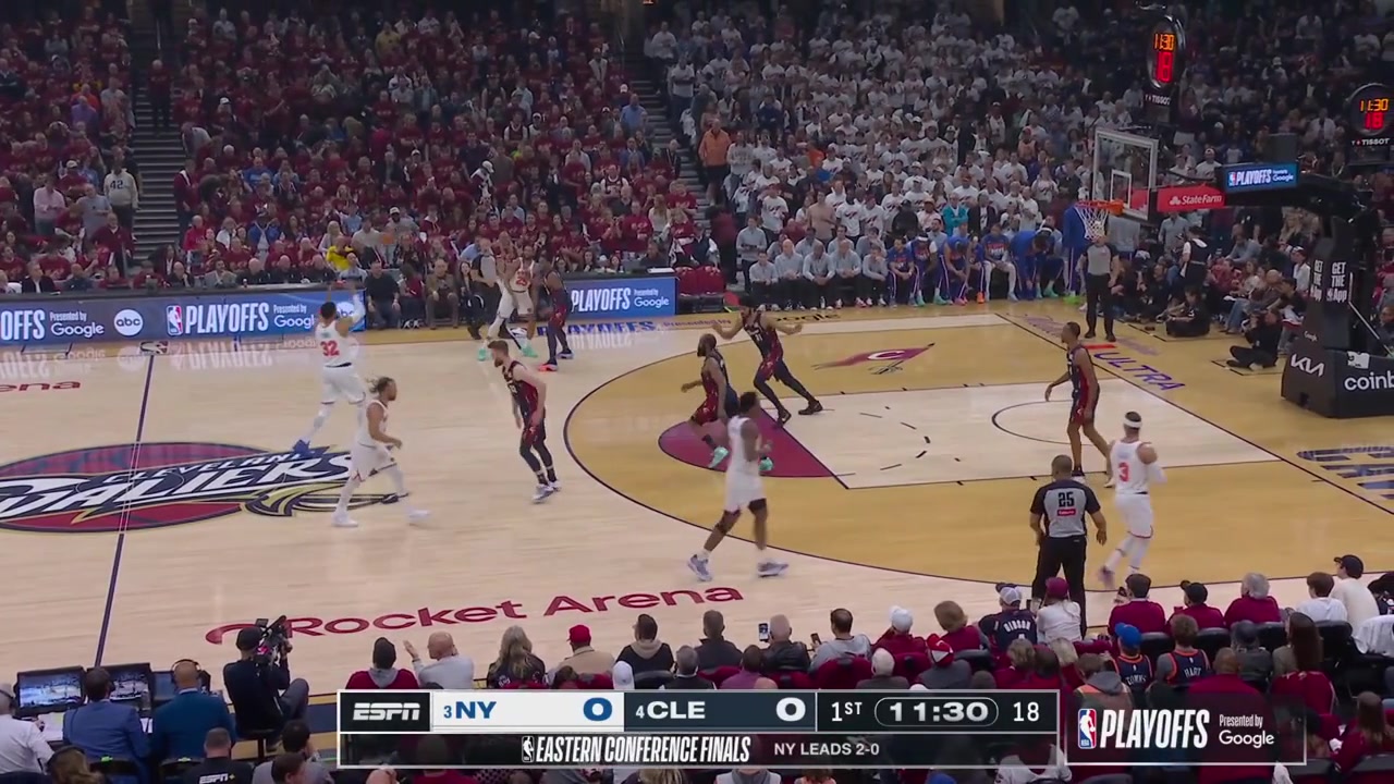 Karl-Anthony Towns for the 3-pointer to start game 3