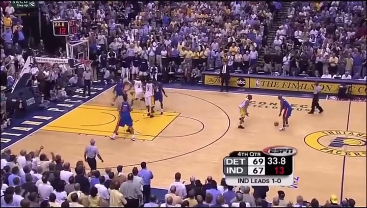 22 years ago Tayshaun Prince makes the iconic game saving chasedown block on Reggie Miller
