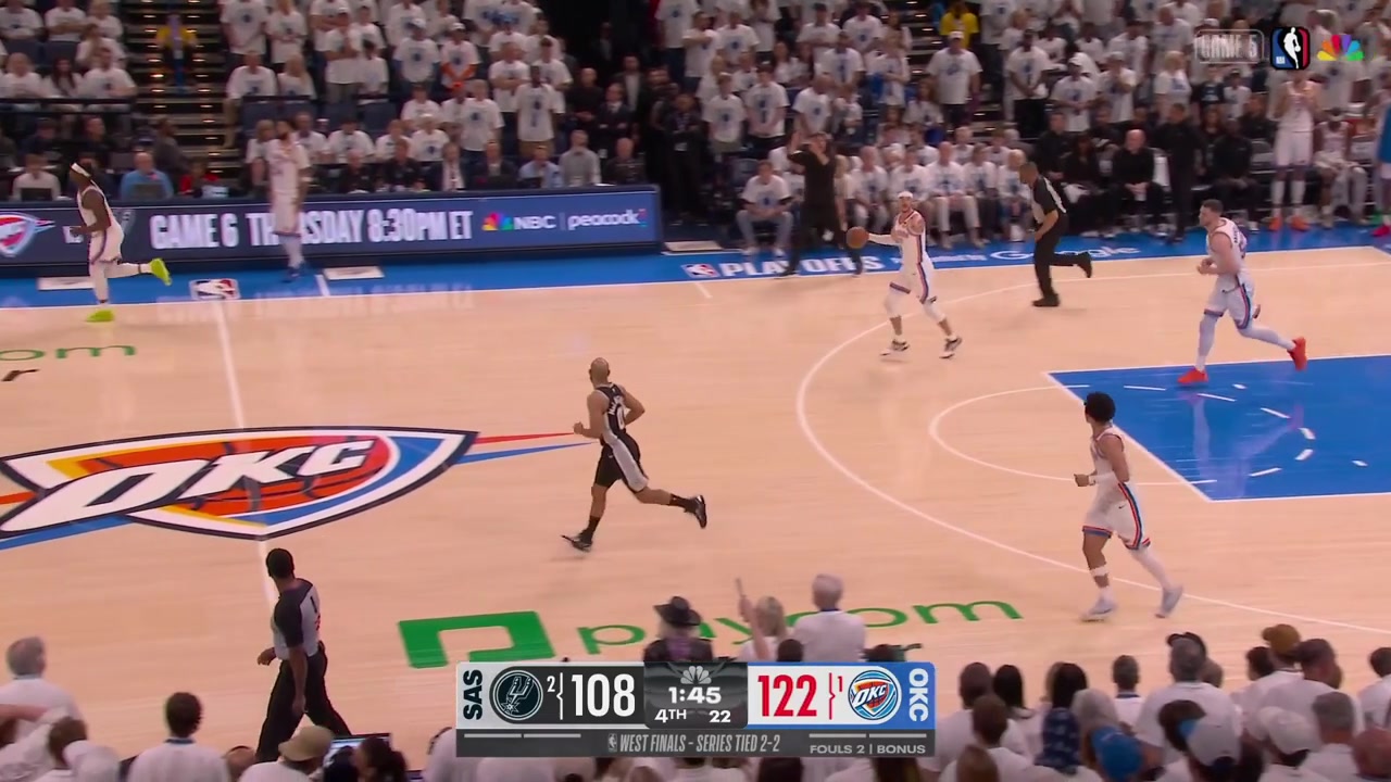 Mason Plumlee hits Jared McCain hard in the back in garbage time with replaysIsaiah Hartenstein having some words with him and then with Bismack Biyombo who stepped up for his teammate as well