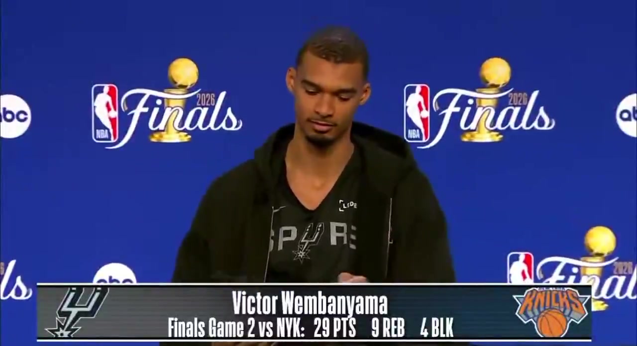 Victor Wembanyama was asked in a French about how special it is playing in Madison Square Garden