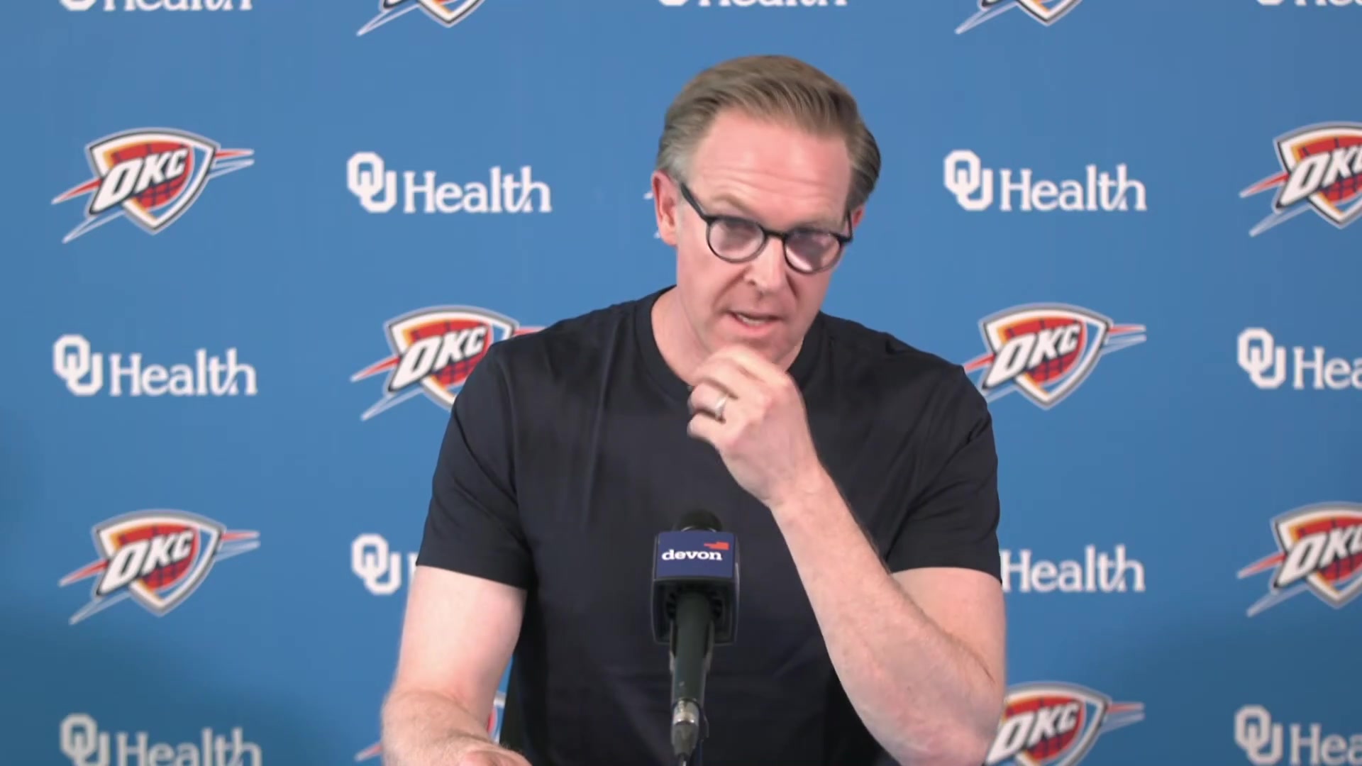Sam Presti In this job as a leader what you want to do is build teams that you wish you could have been a part of and I feel that way about this era of the Thunder