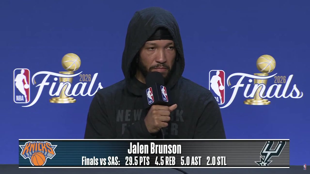 Jalen Brunson on his relationship with Karl-Anthony Towns Being the teammate that he is and seeing his sacrifices and seeing what he's done his entire career puts him in position to become a Hall of Famer I wouldn't trade that for the world