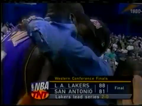 Kobe Shaq post-game interview after going up 2-0 on the Spurs in 2001 At this point the Lakers haven't lost a game in 7 weeks