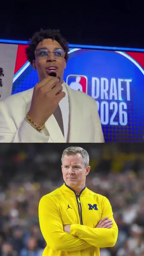 Former Michigan forward Yaxel Lendeborgs message to his college coach new Dallas Mavericks head coach Dusty May Draft me Please