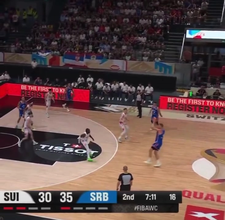 In his first national team game since last year's EuroBasket Jokic drops a 22147 stat line as Serbia beats Switzerland and qualifies for the World Cup Qualifying Second Round