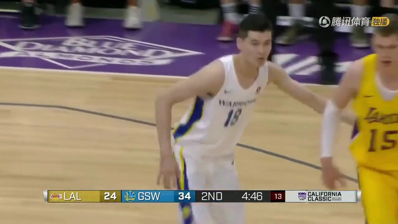 Announcers pronounce Warriors Summer League participant Abudurexiti Abudushalamu 's name