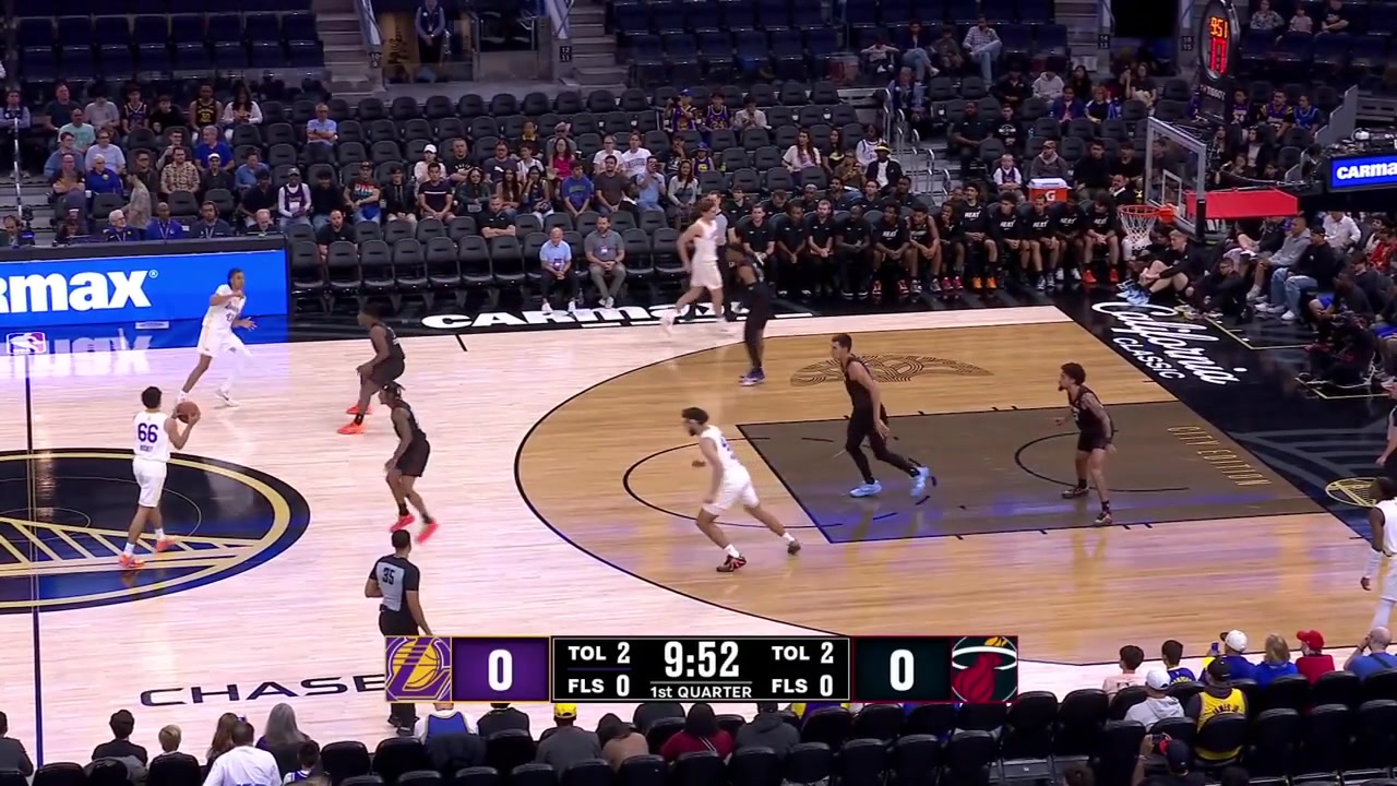 Cameron Carr hits the jumper for his first bucket of the game